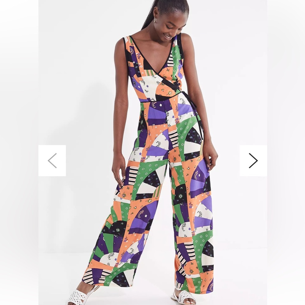 NWT urban outfitters patchwork jumpsuit